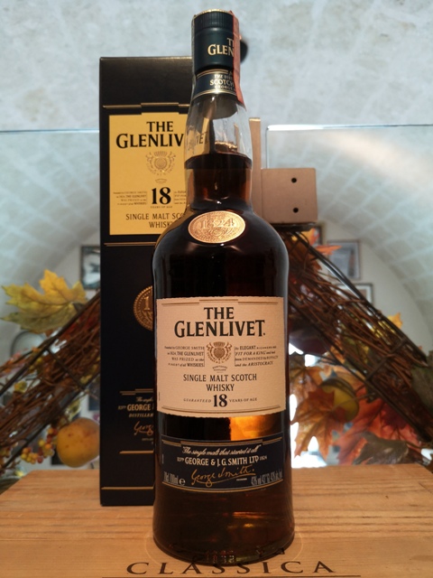 The Glenlivet Single Malt Scotch Whisky 18 YO