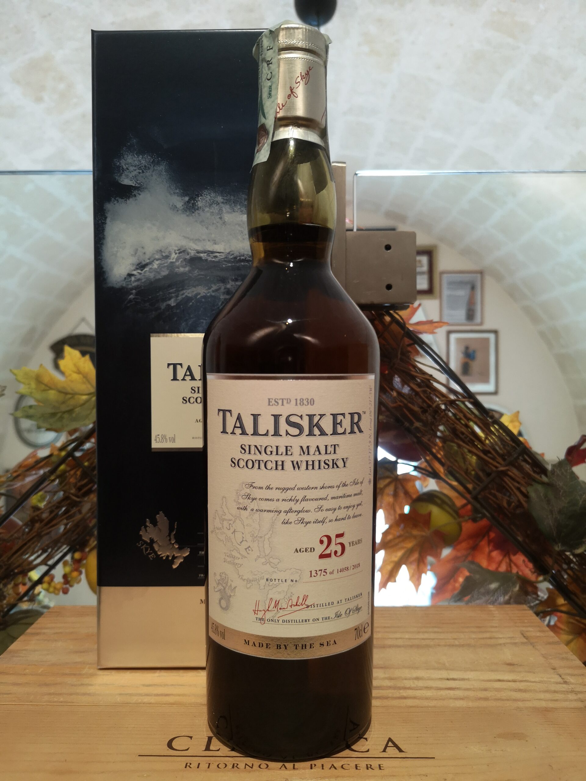 Talisker Single Malt Scotch Whisky 25 YO