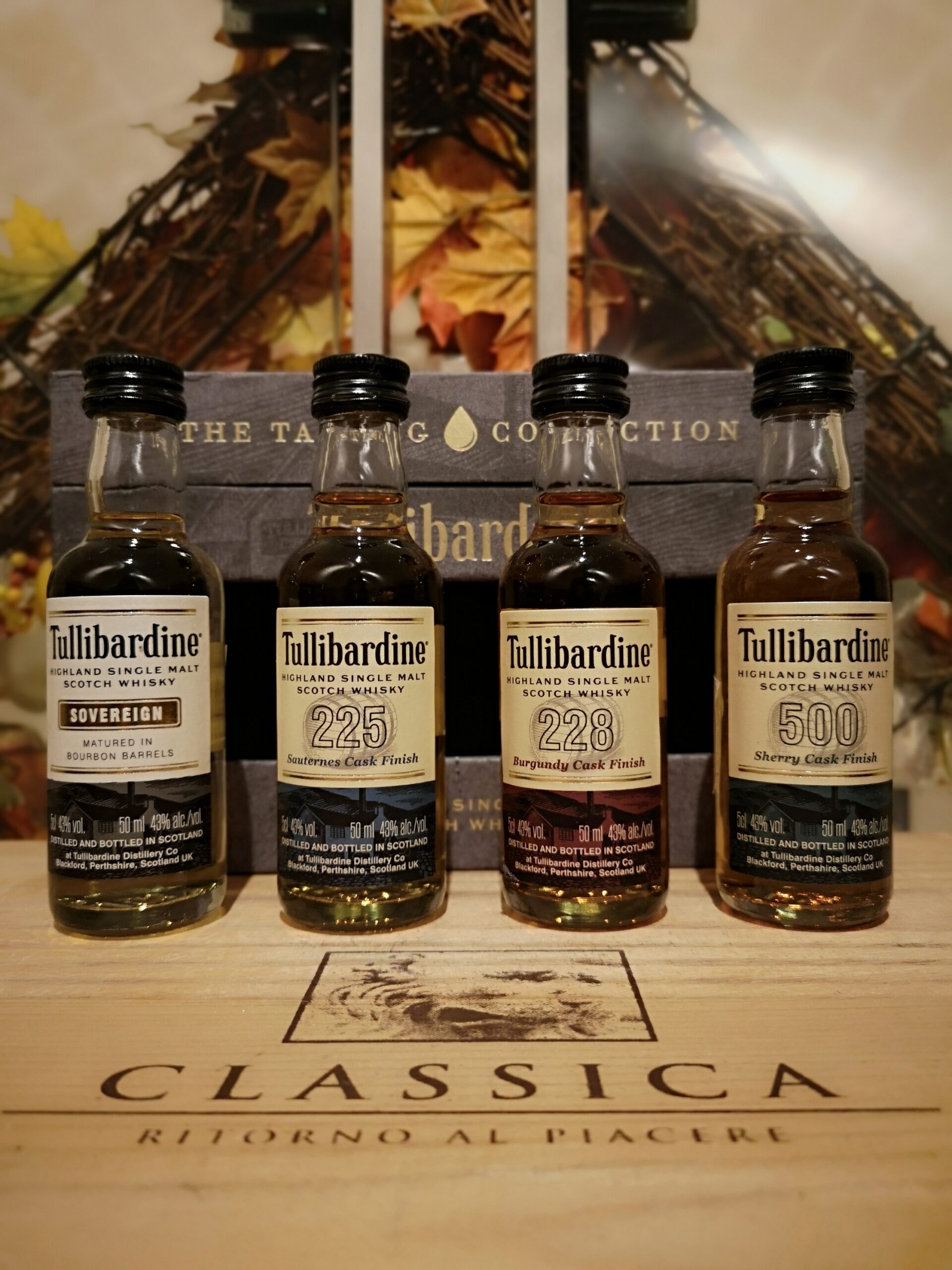 Tullibardine Cofanetto Sovereign- 225 – 228 – 500 Highland Single Malt Scotch Whisky 5 cl