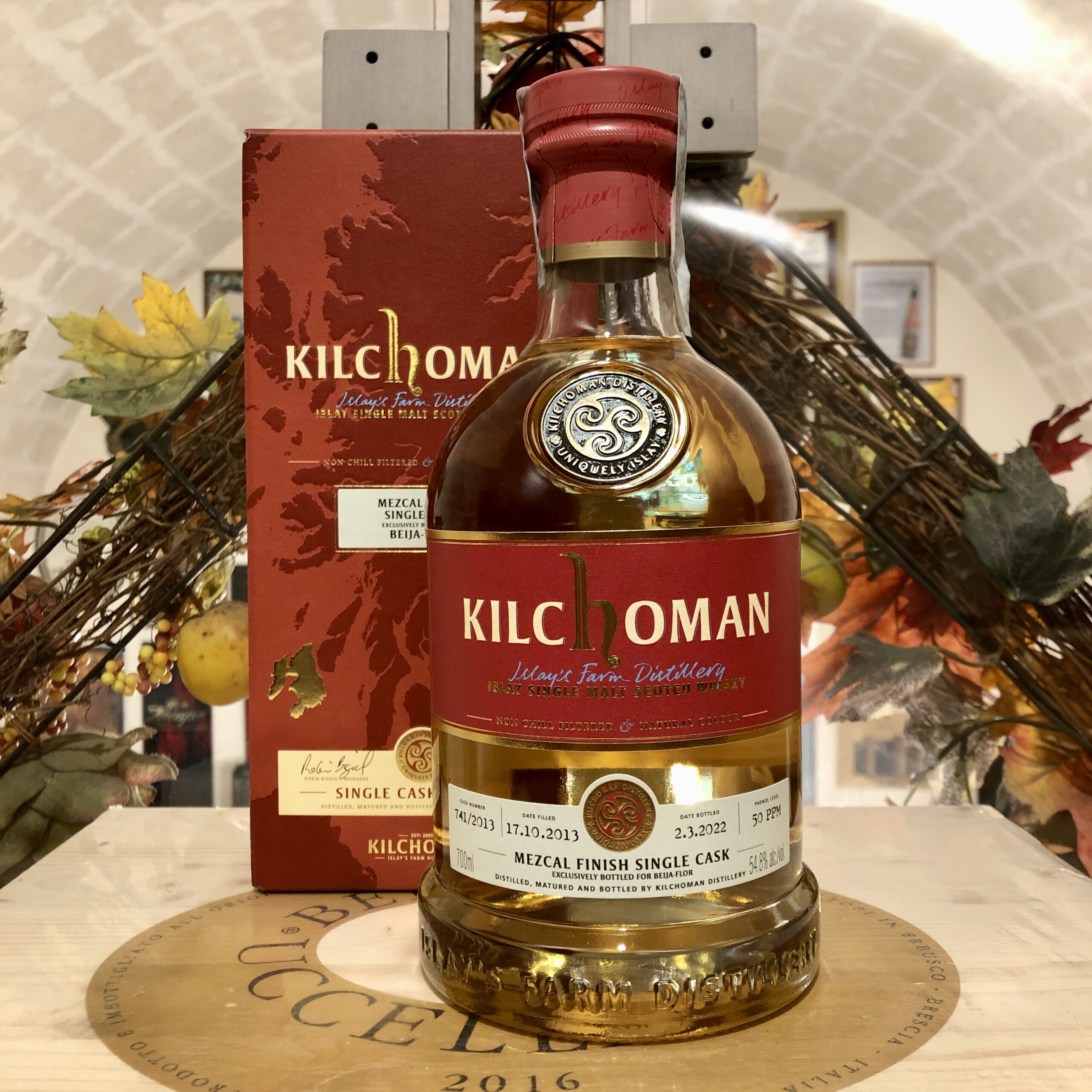 Kilchoman Islay Single Malt Scotch Whisky Mezcal Finish Cask 741/2013 Beija-Flor