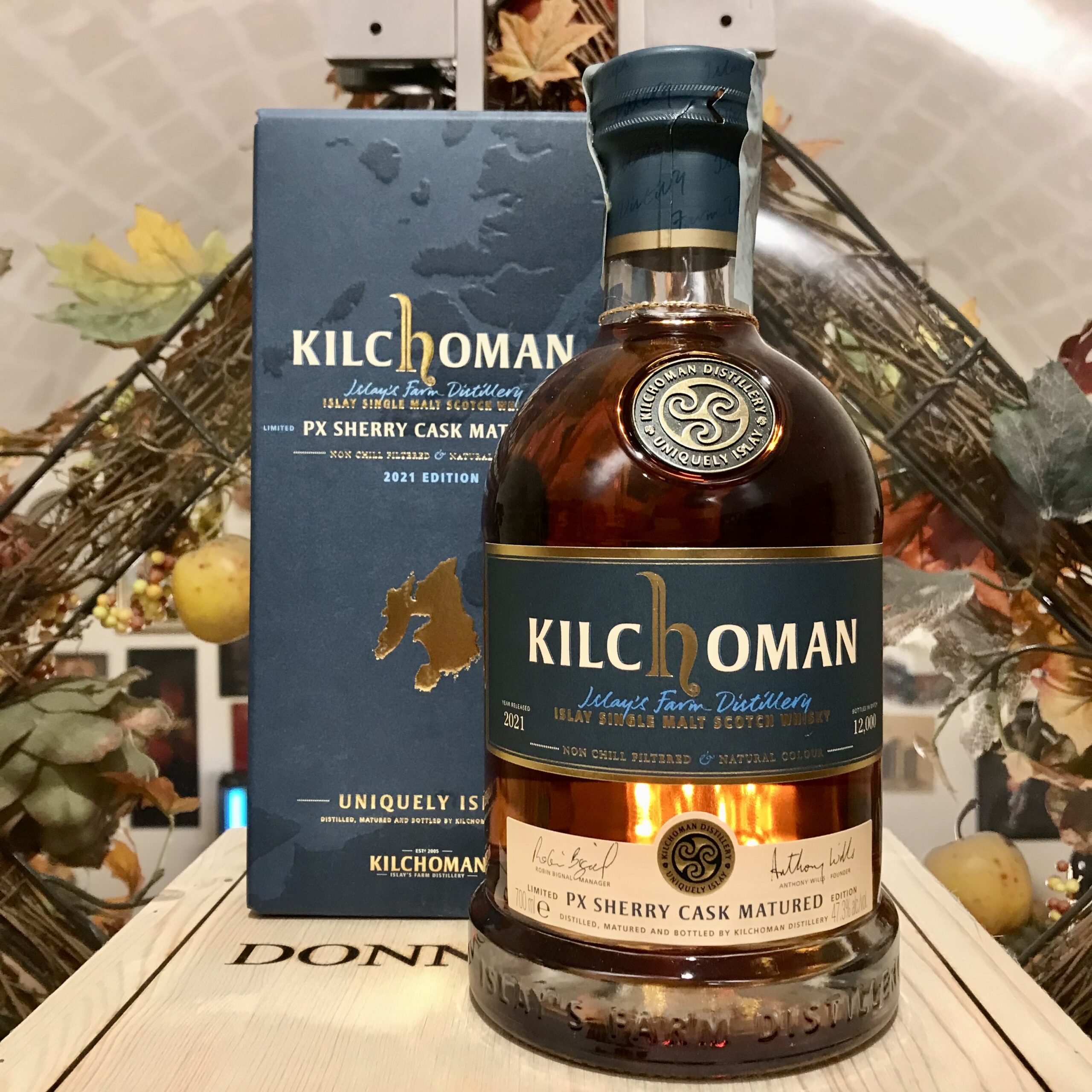 Kilchoman Islay Single Malt Scotch Whisky PX Sherry Cask Matured 2021