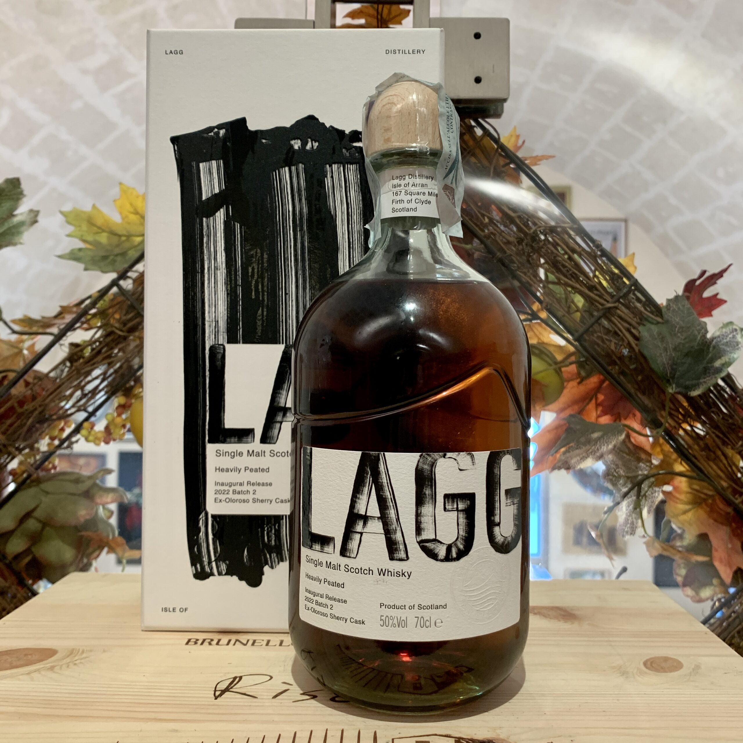 Lagg by Arran Single Malt Scotch Whisky Heavily Peated Inaugural Release 2022 Batch 2 Ex-Oloroso Sherry Cask