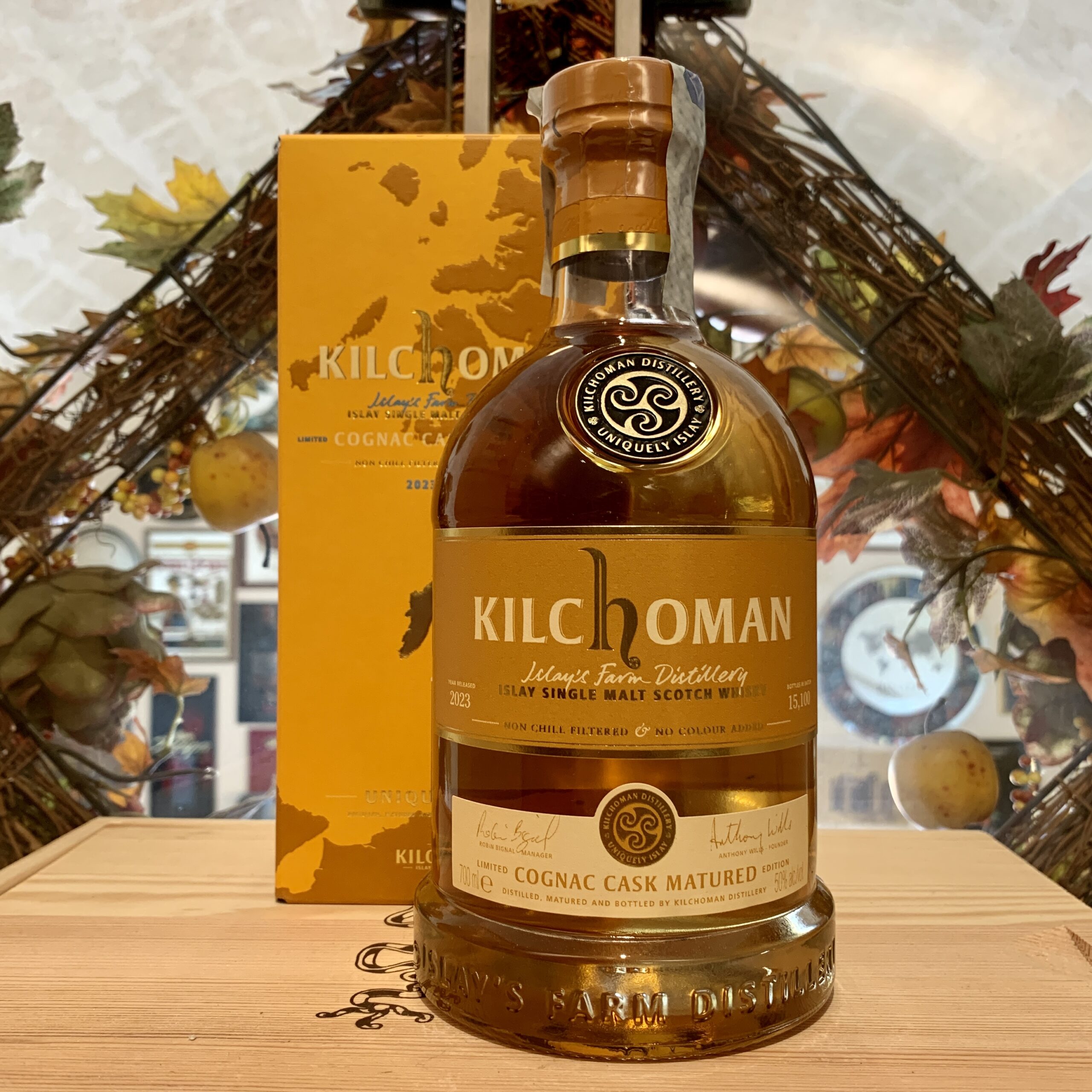 Kilchoman Islay Single Malt Scotch Whisky Cognac Cask Matured 2023