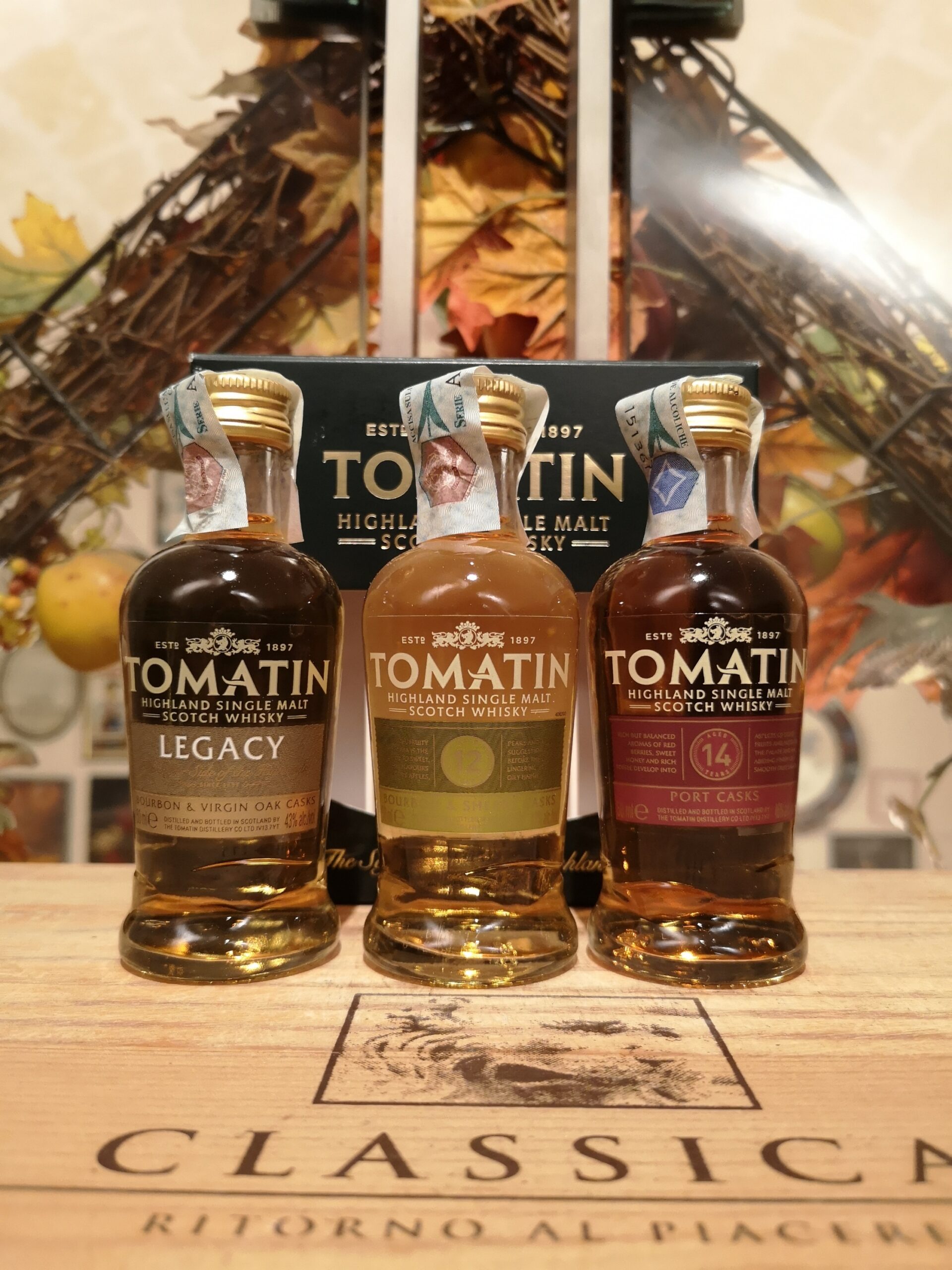 Tomatin Cofanetto Legacy – 12 YO – 14 YO Highland Single Malt Scotch Whisky 5 cl