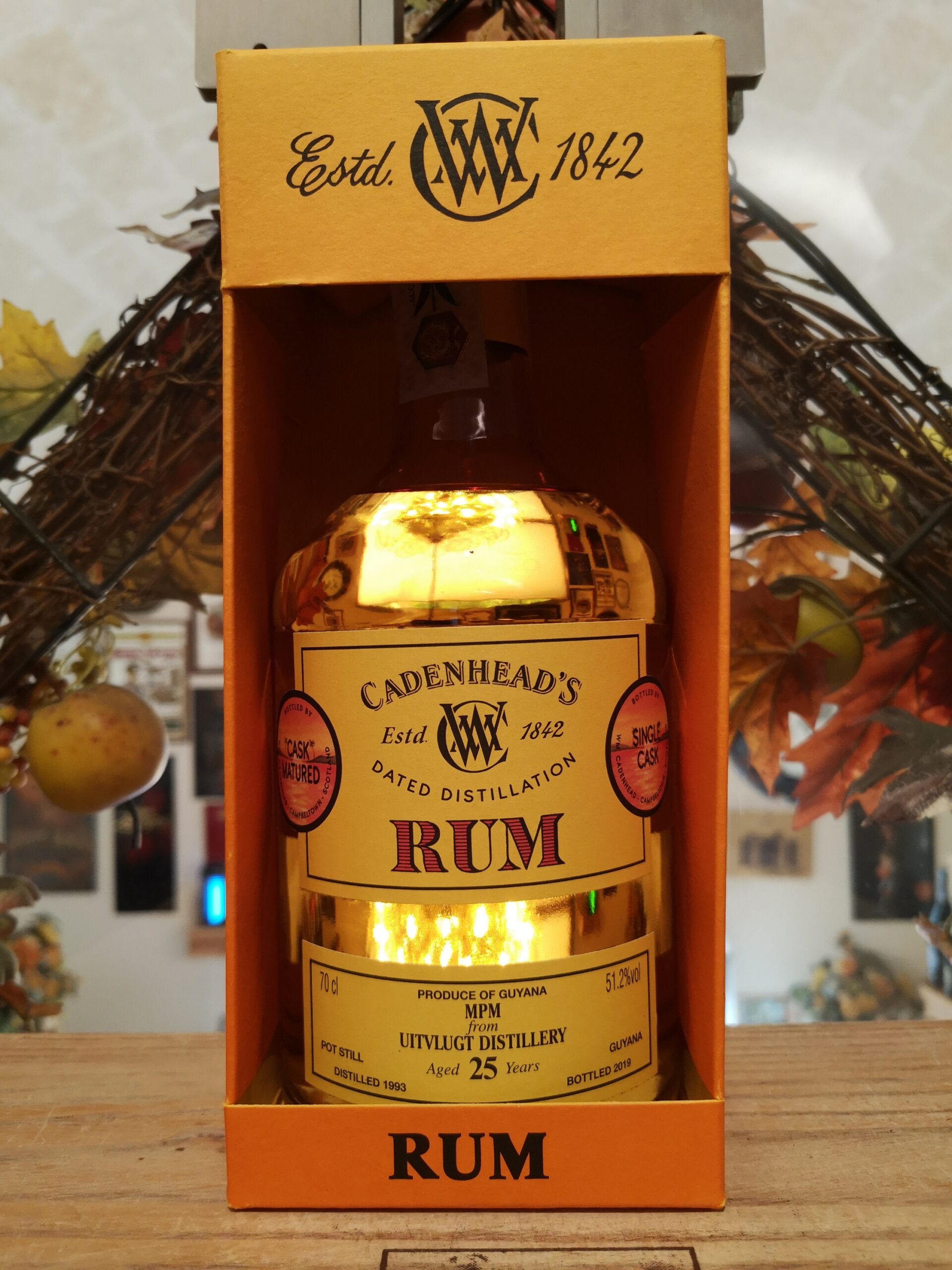 Cadenhead’s Pot Still Rum Guyana MPM Uitvlugt 1993 25YO 51.2%
