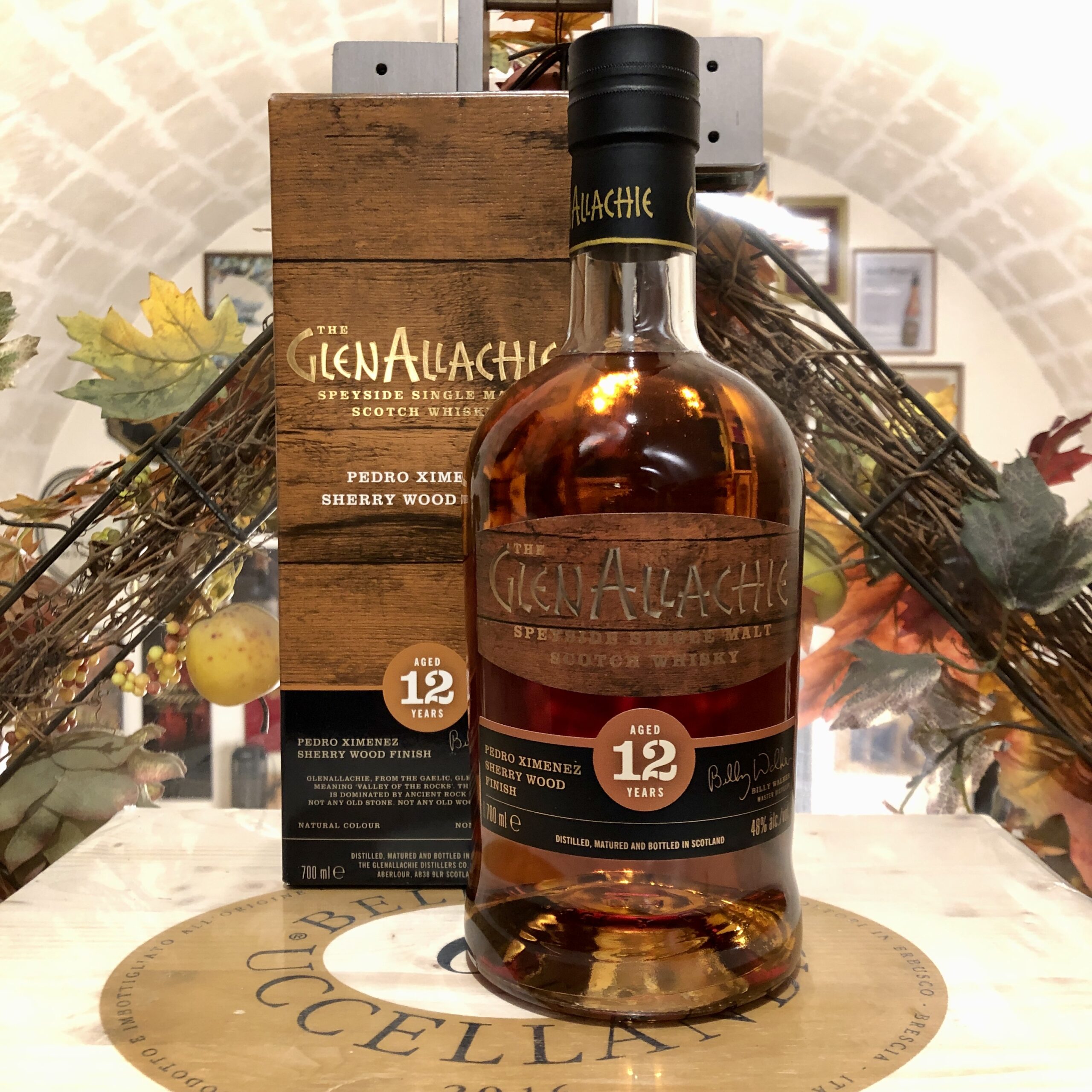 The GlenAllachie Speyside Single Malt Scotch Whisky 12 YO PX Sherry Wood Finish Batch 2019